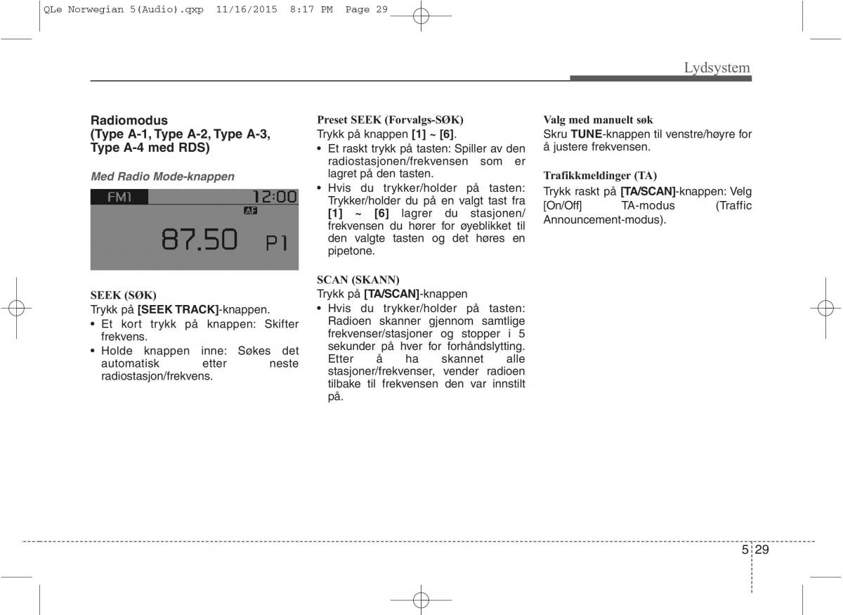 KIA Sportage IV bruksanvisningen / page 304