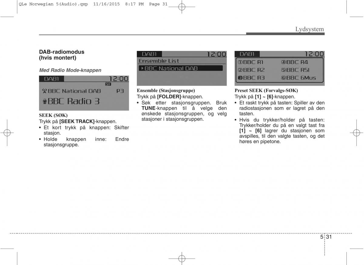 KIA Sportage IV bruksanvisningen / page 306