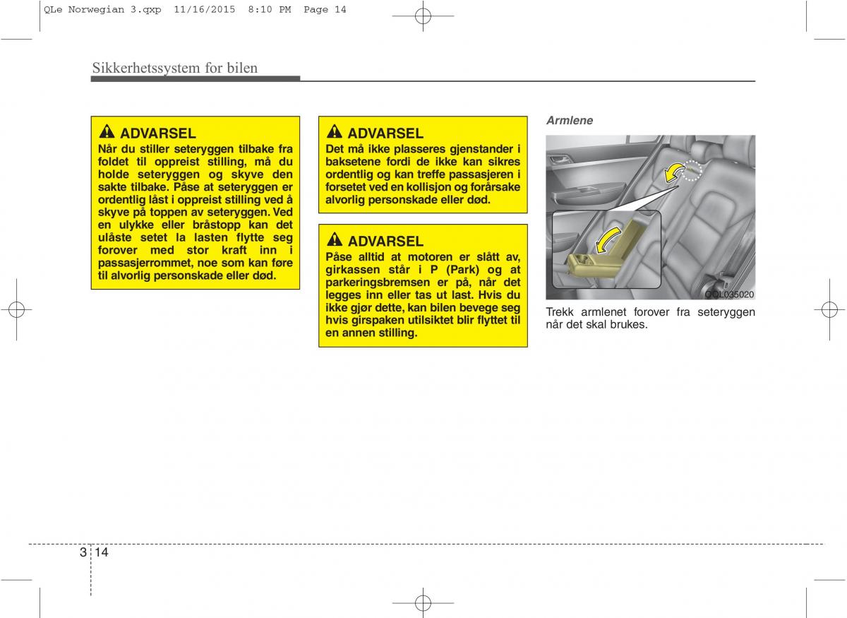 KIA Sportage IV bruksanvisningen / page 31