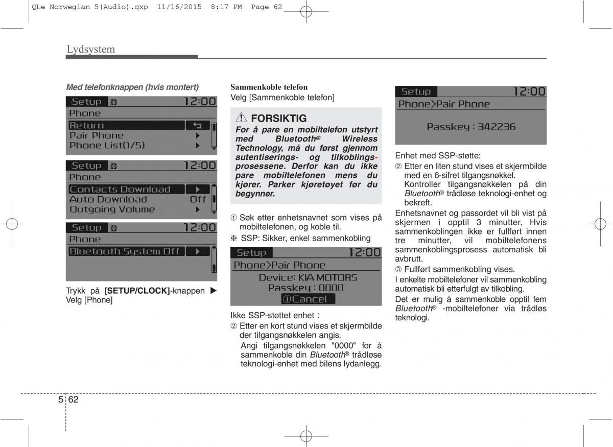 KIA Sportage IV bruksanvisningen / page 337