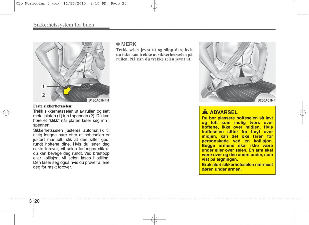 KIA Sportage IV bruksanvisningen / page 37