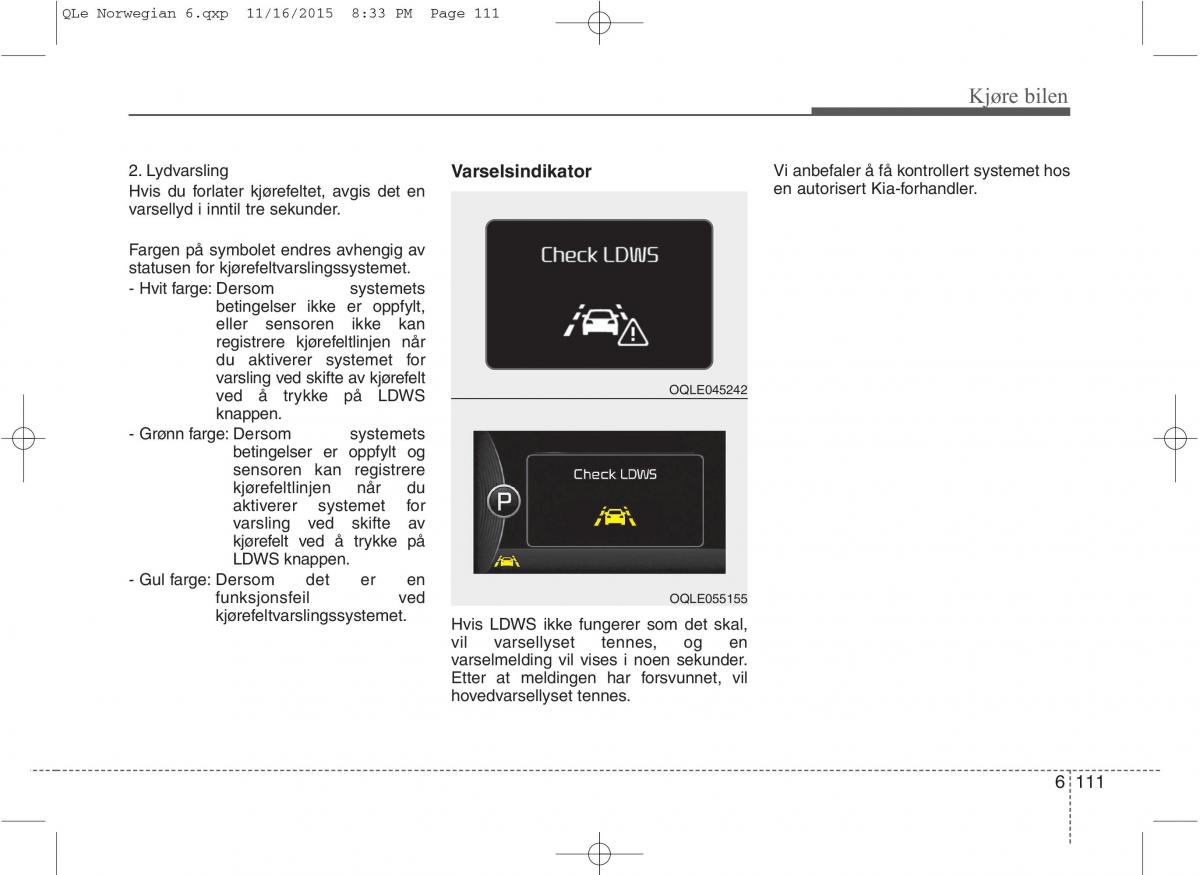 KIA Sportage IV bruksanvisningen / page 538