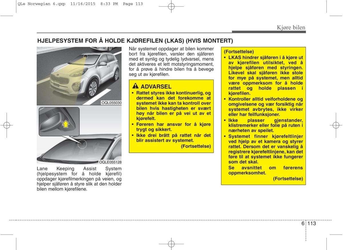 KIA Sportage IV bruksanvisningen / page 540