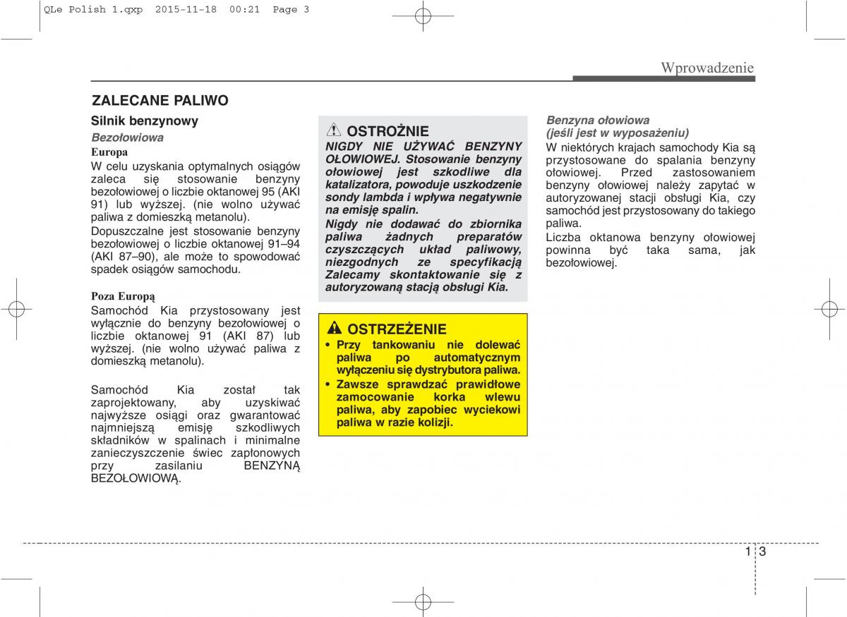 KIA Sportage IV instrukcja obslugi / page 6