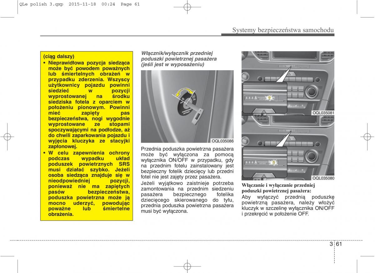 KIA Sportage IV instrukcja obslugi / page 80