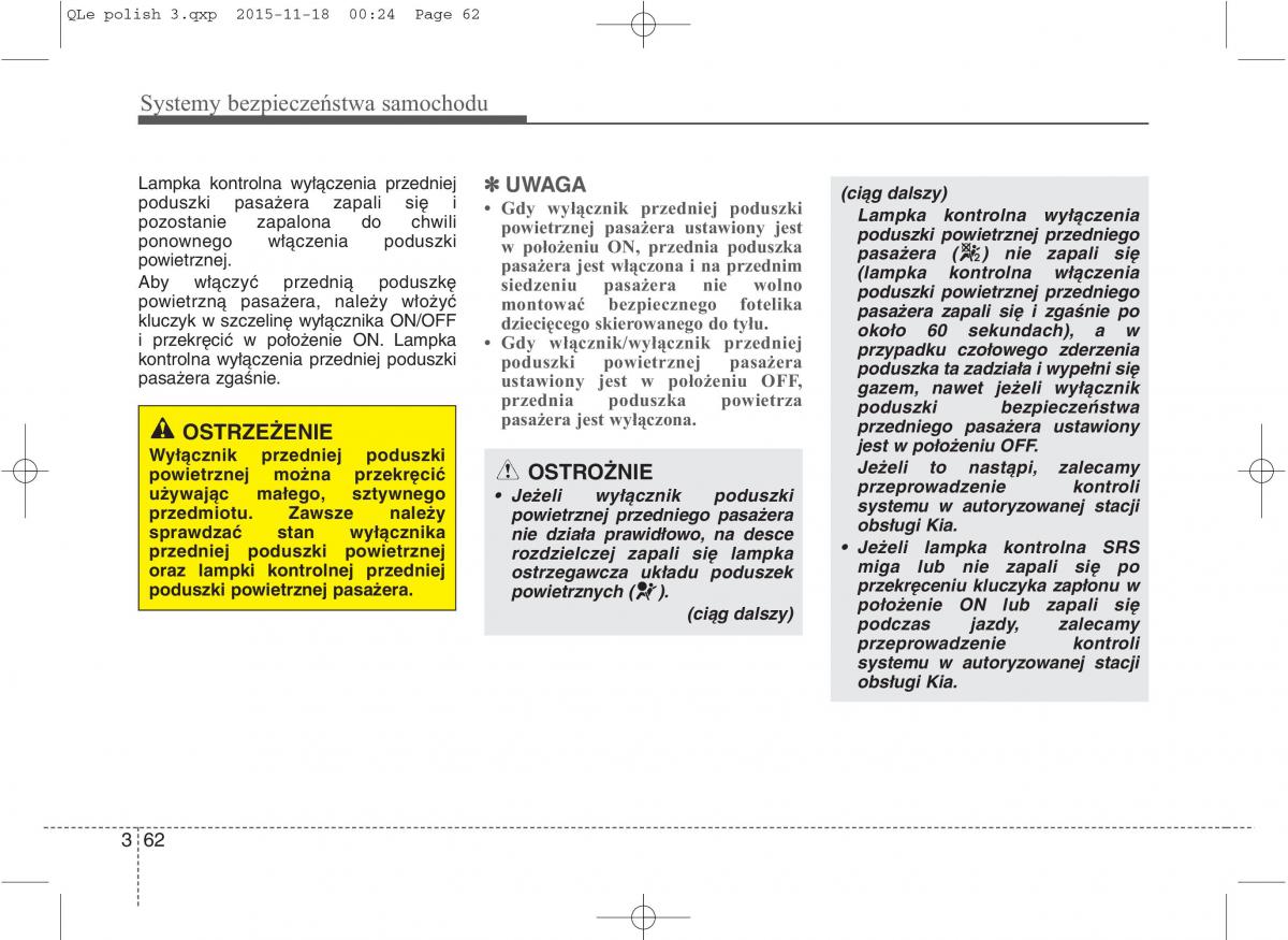 KIA Sportage IV instrukcja obslugi / page 81