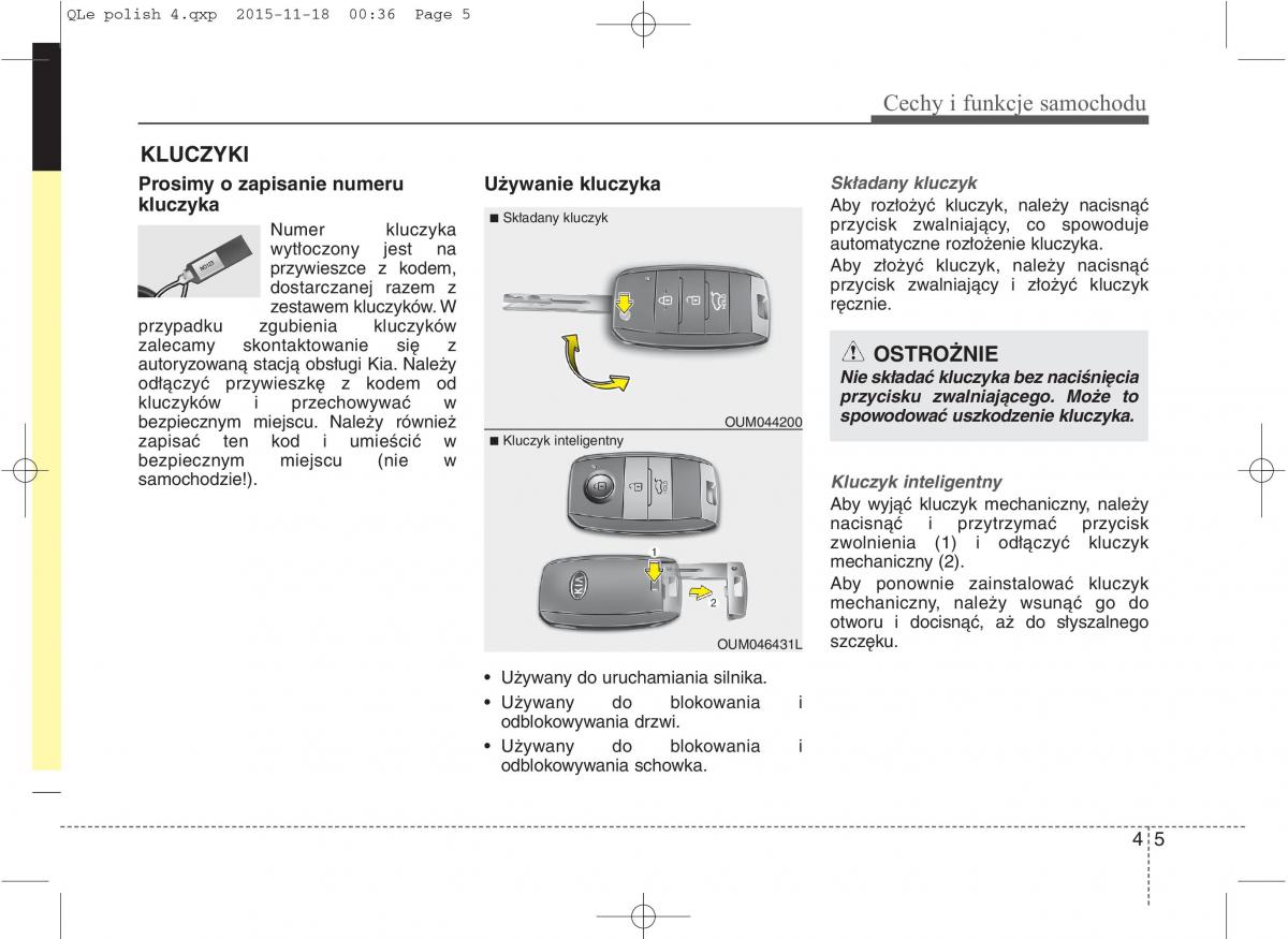 KIA Sportage IV instrukcja obslugi / page 100