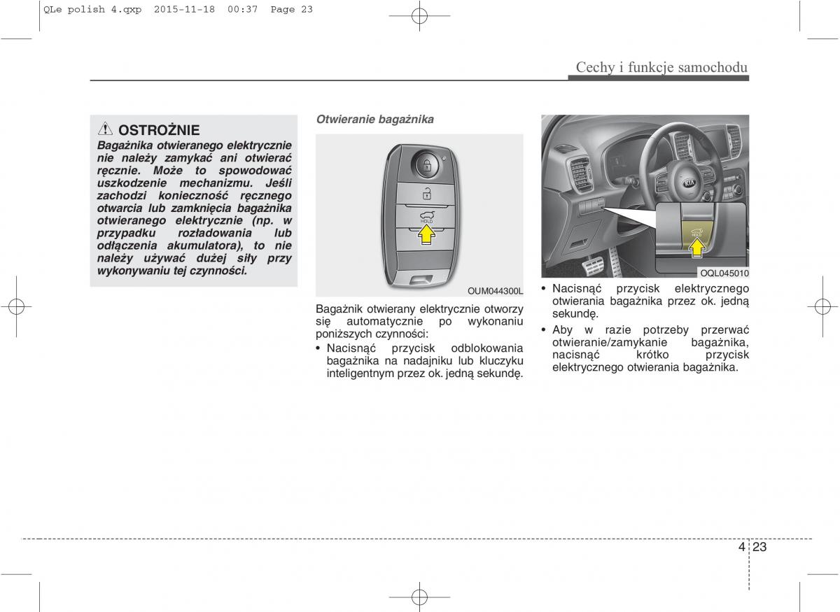 KIA Sportage IV instrukcja obslugi / page 118