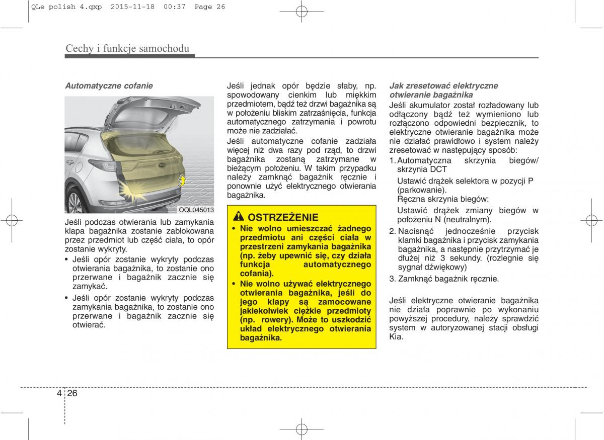 KIA Sportage IV instrukcja obslugi / page 121