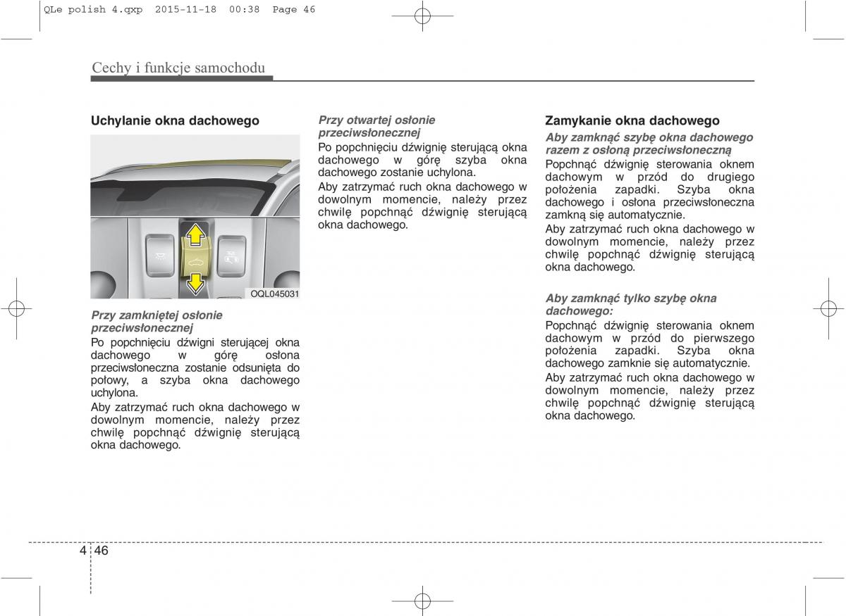 KIA Sportage IV instrukcja obslugi / page 141