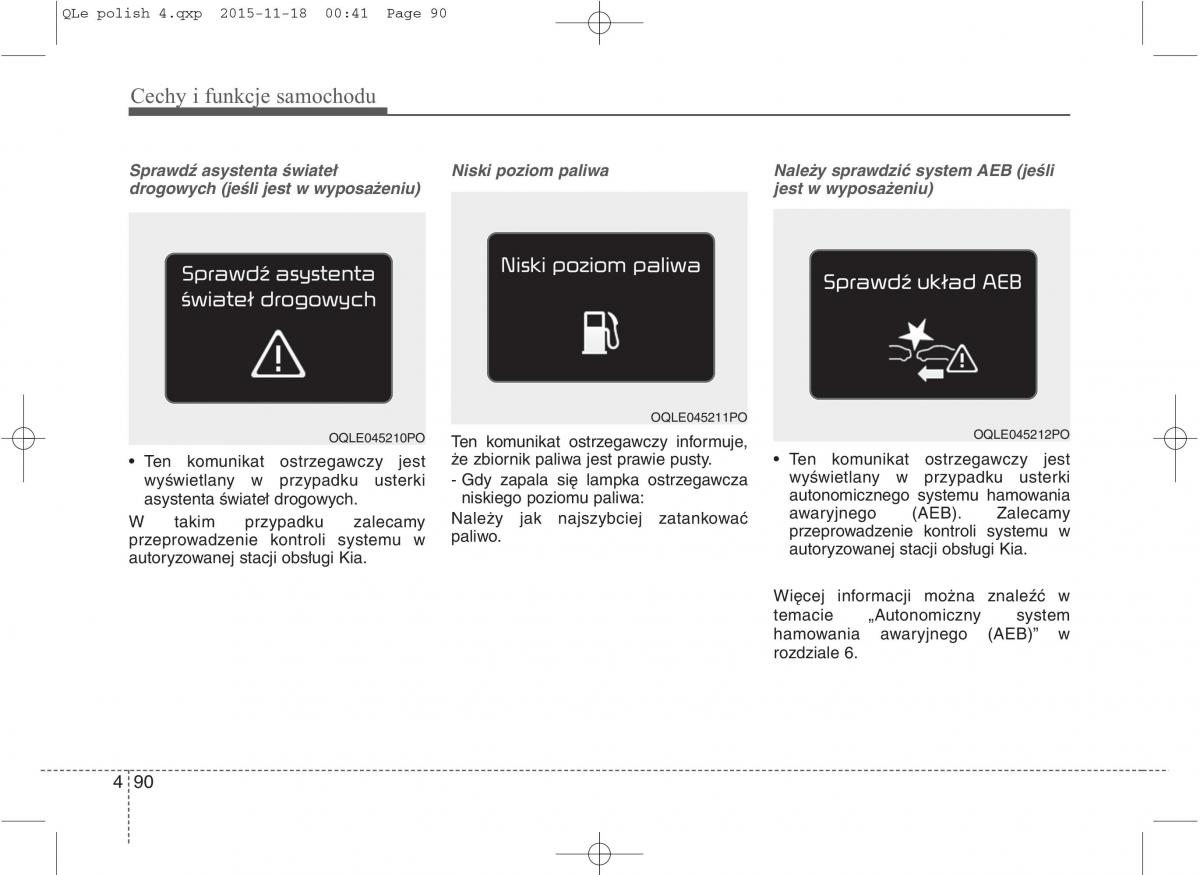 KIA Sportage IV instrukcja obslugi / page 185