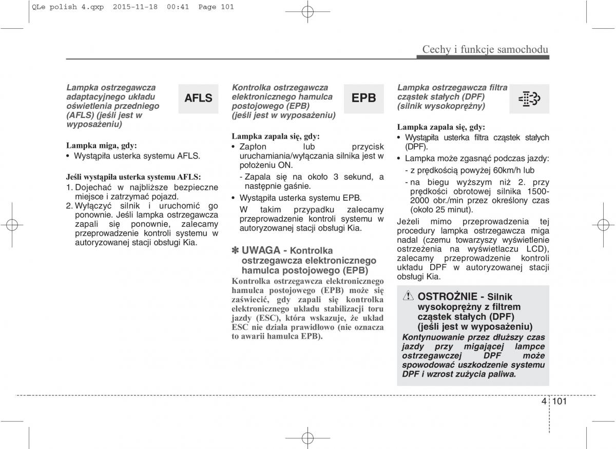 KIA Sportage IV instrukcja obslugi / page 196