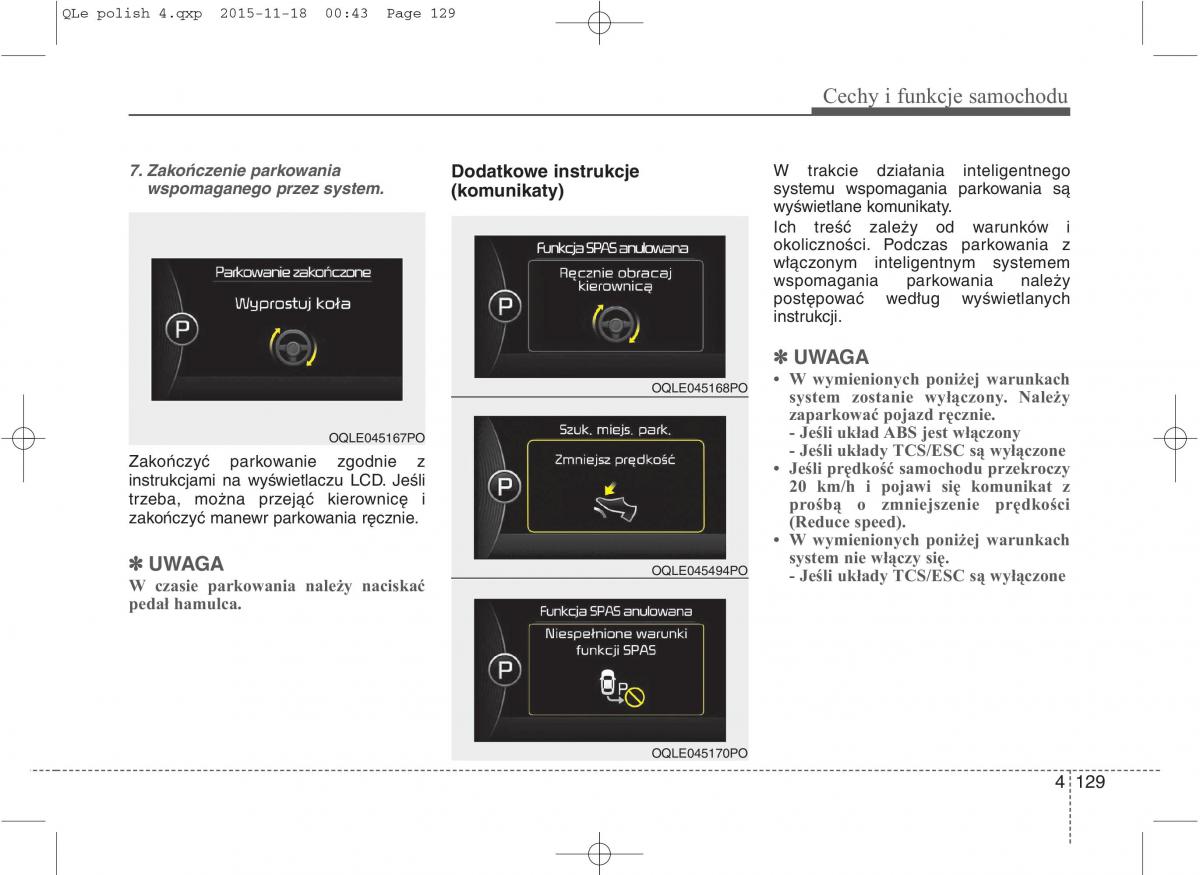 KIA Sportage IV instrukcja obslugi / page 224