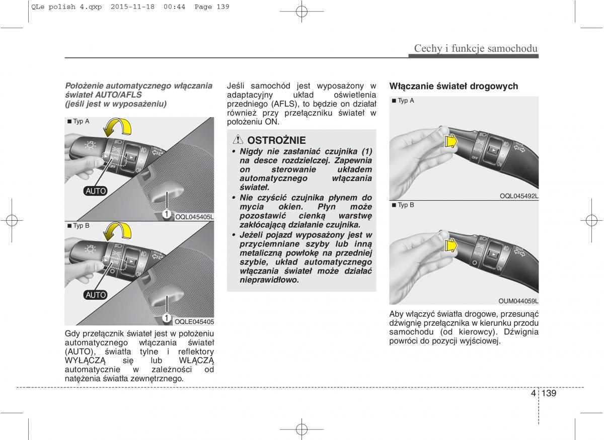 KIA Sportage IV instrukcja obslugi / page 234