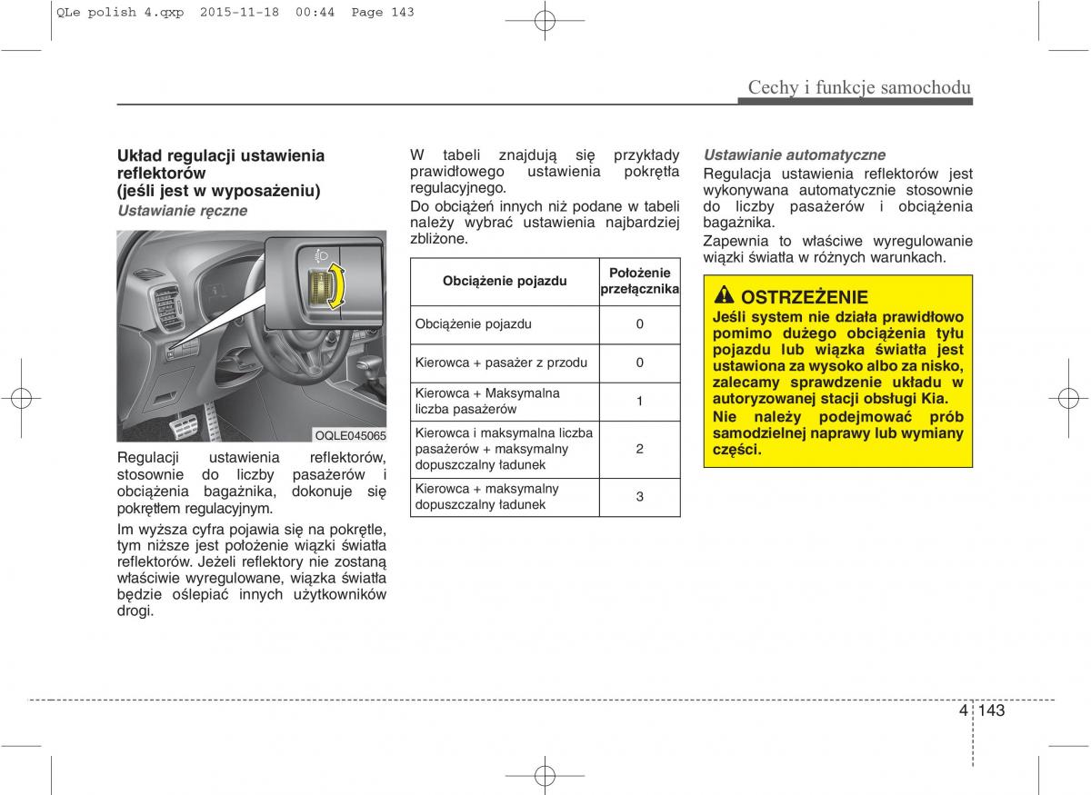 KIA Sportage IV instrukcja obslugi / page 238