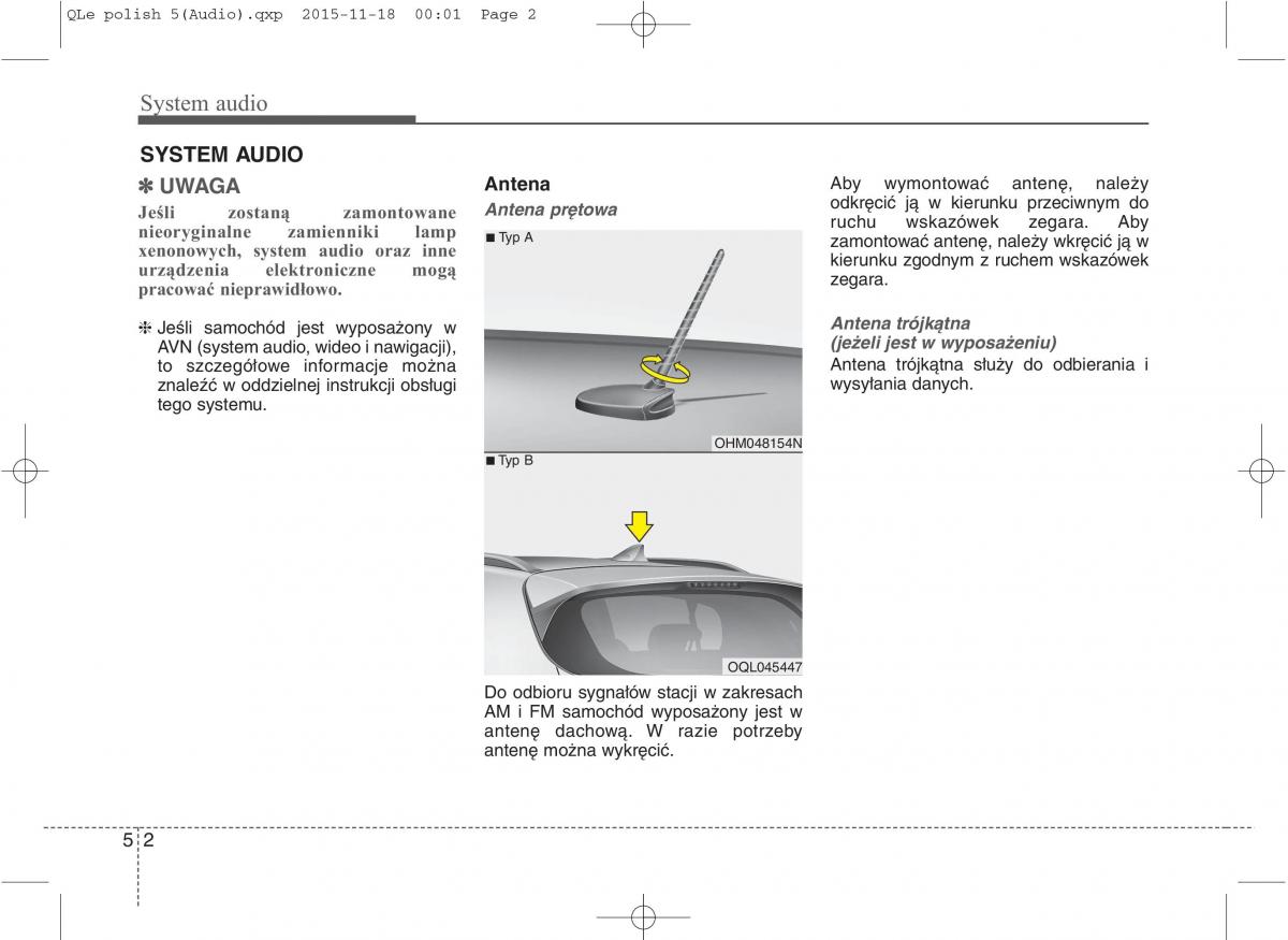 KIA Sportage IV instrukcja obslugi / page 297