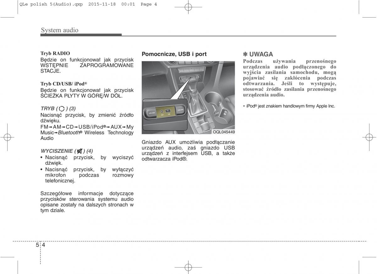 KIA Sportage IV instrukcja obslugi / page 299