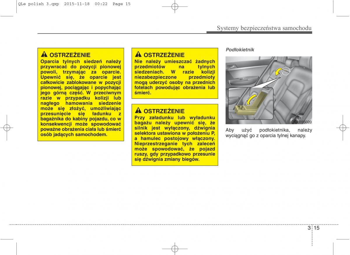 KIA Sportage IV instrukcja obslugi / page 34