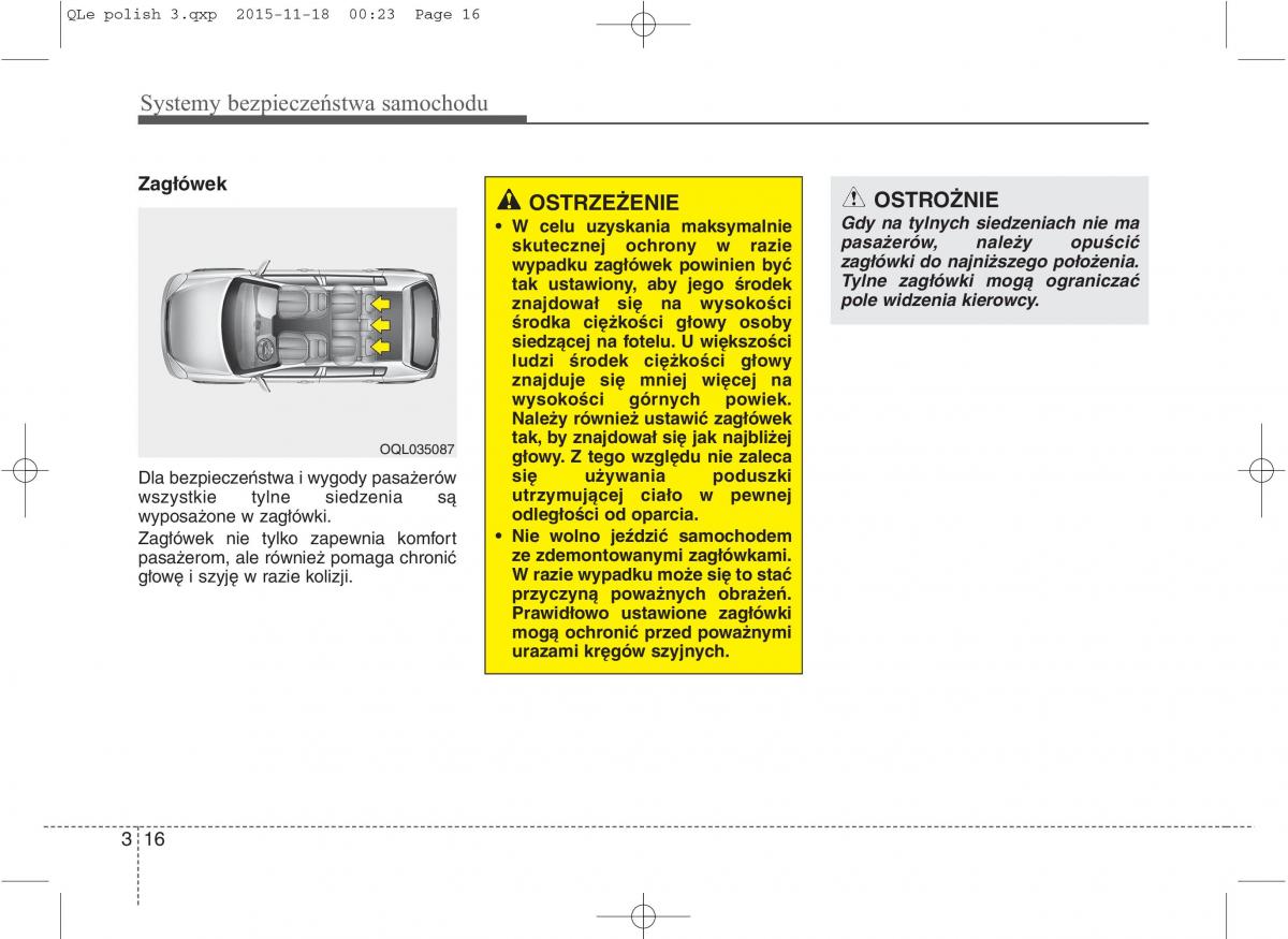 KIA Sportage IV instrukcja obslugi / page 35