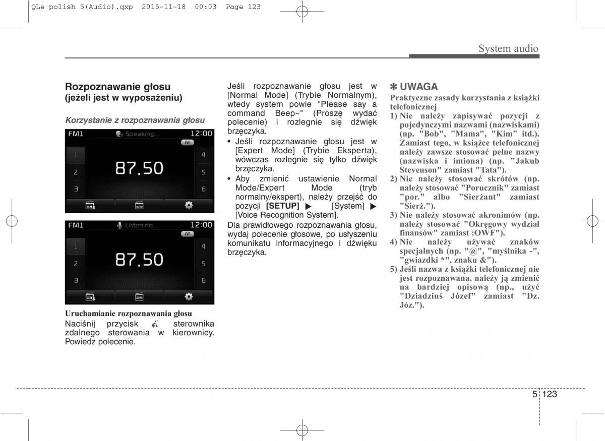 KIA Sportage IV instrukcja obslugi / page 418