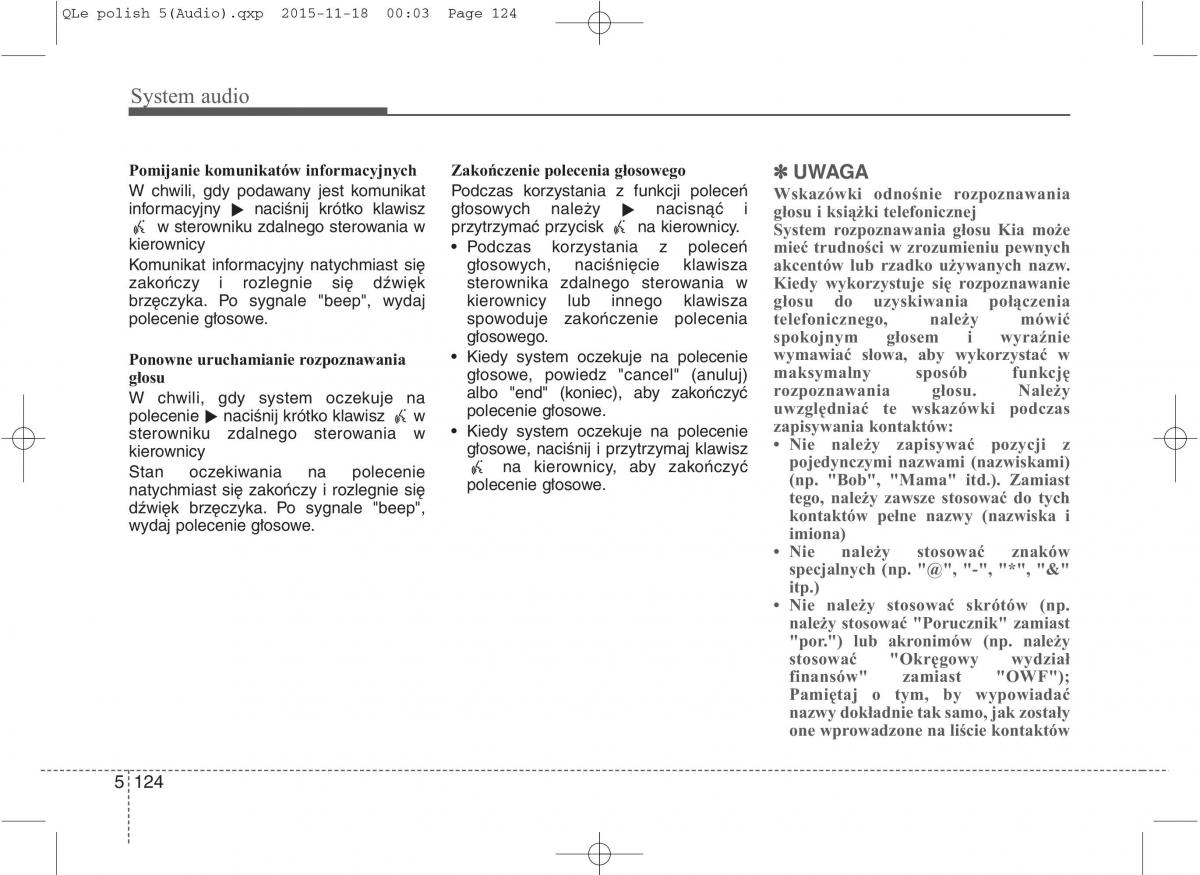 KIA Sportage IV instrukcja obslugi / page 419