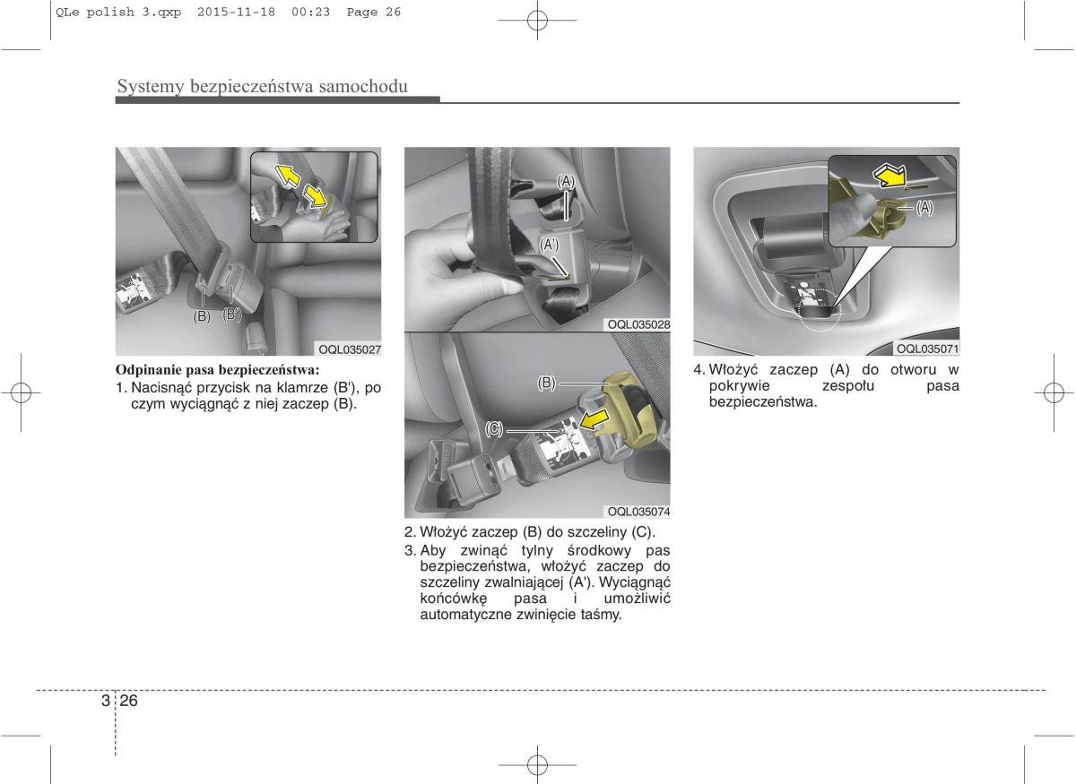 KIA Sportage IV instrukcja obslugi / page 45