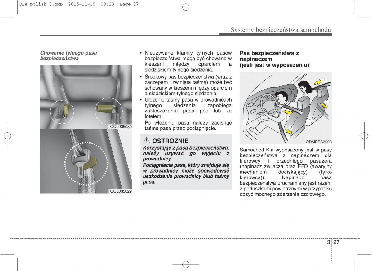 KIA Sportage IV instrukcja obslugi / page 46