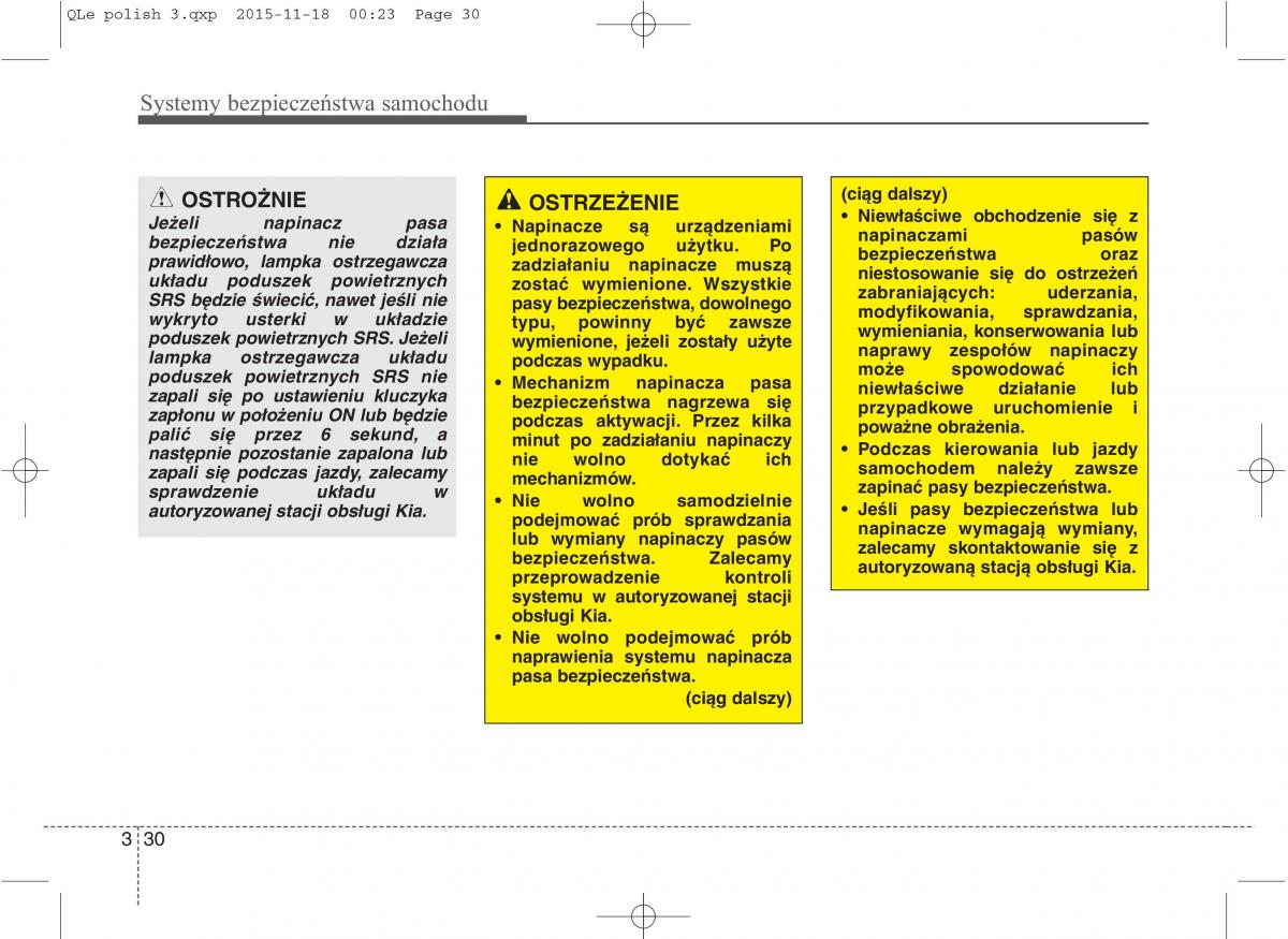 KIA Sportage IV instrukcja obslugi / page 49