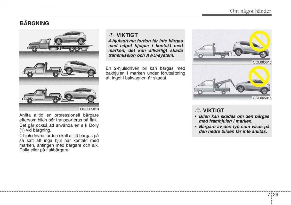 KIA Sportage IV instruktionsbok / page 574