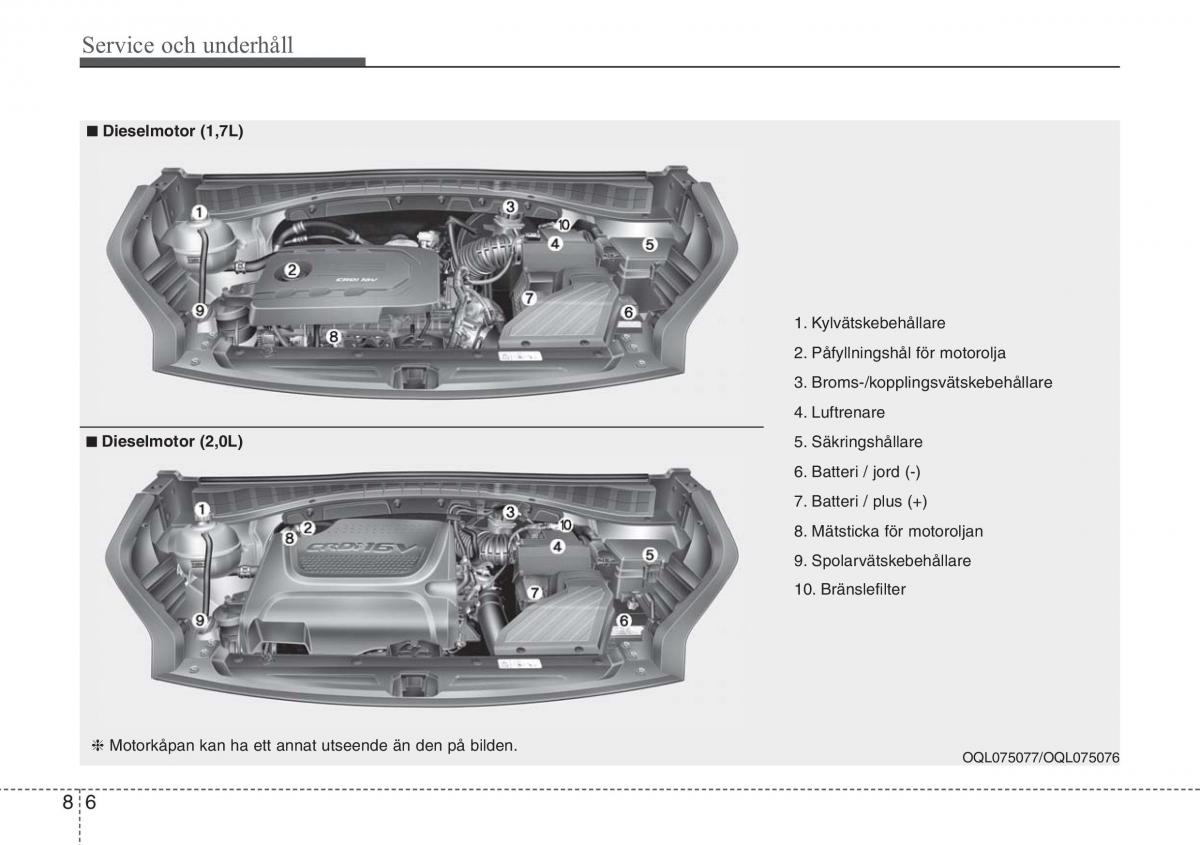 KIA Sportage IV instruktionsbok / page 584