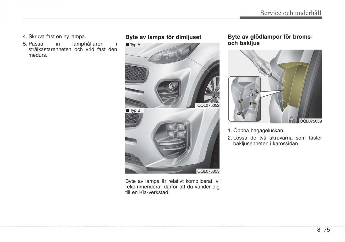 KIA Sportage IV instruktionsbok / page 653