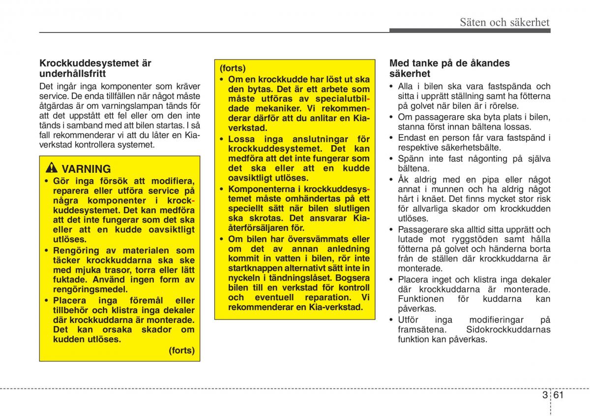 KIA Sportage IV instruktionsbok / page 89