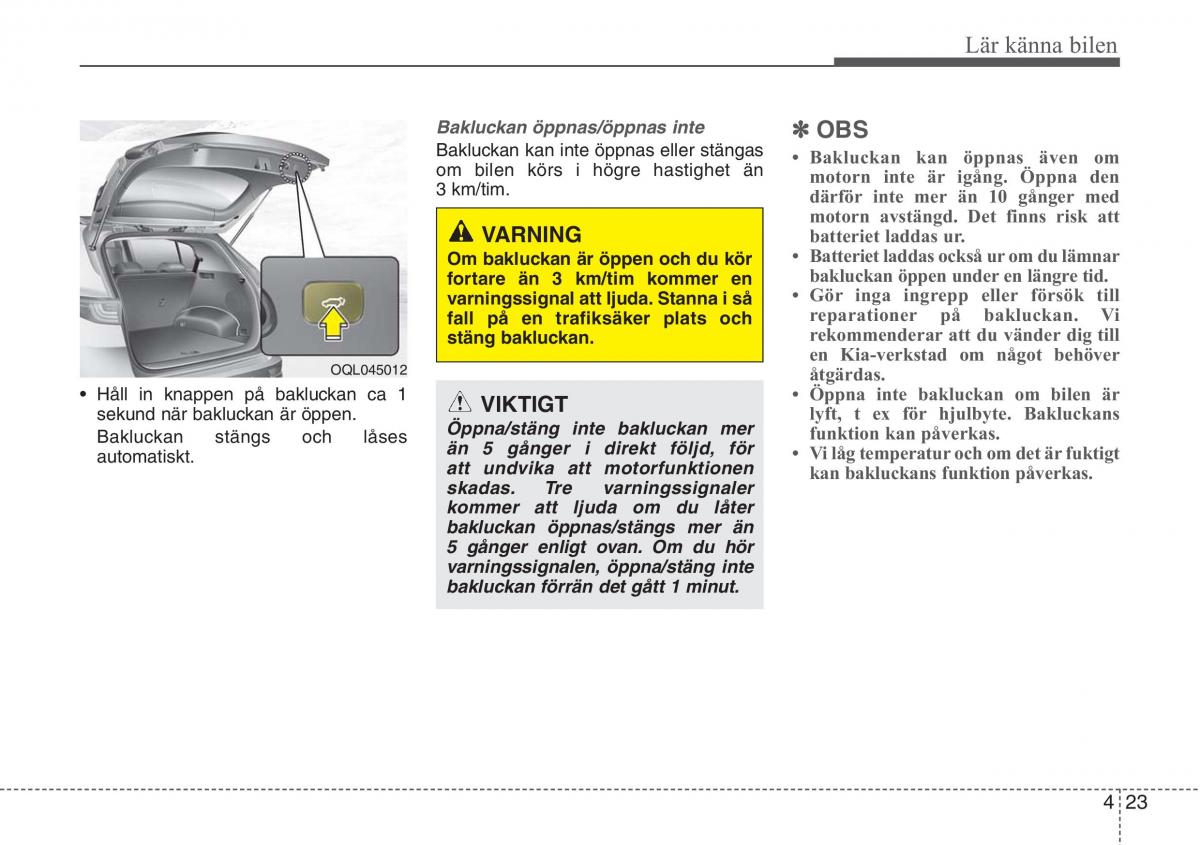 KIA Sportage IV instruktionsbok / page 113