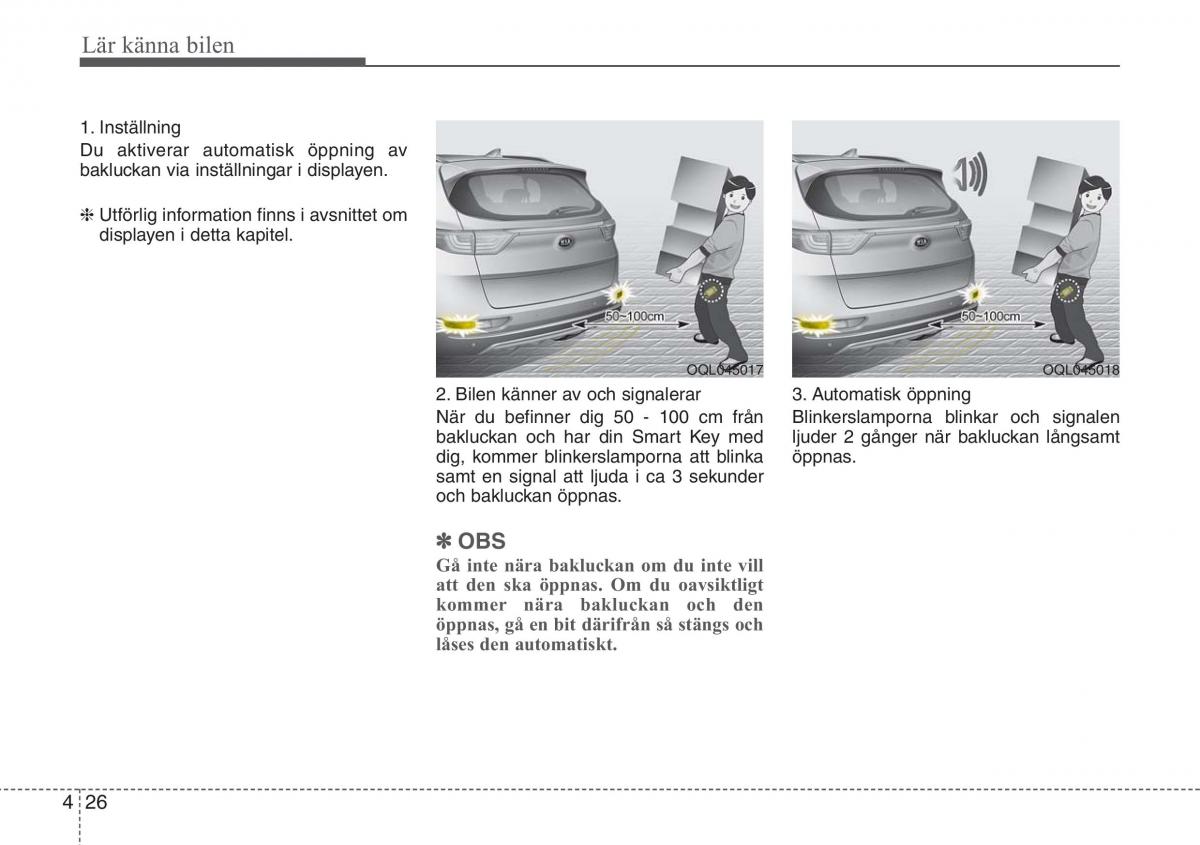 KIA Sportage IV instruktionsbok / page 116