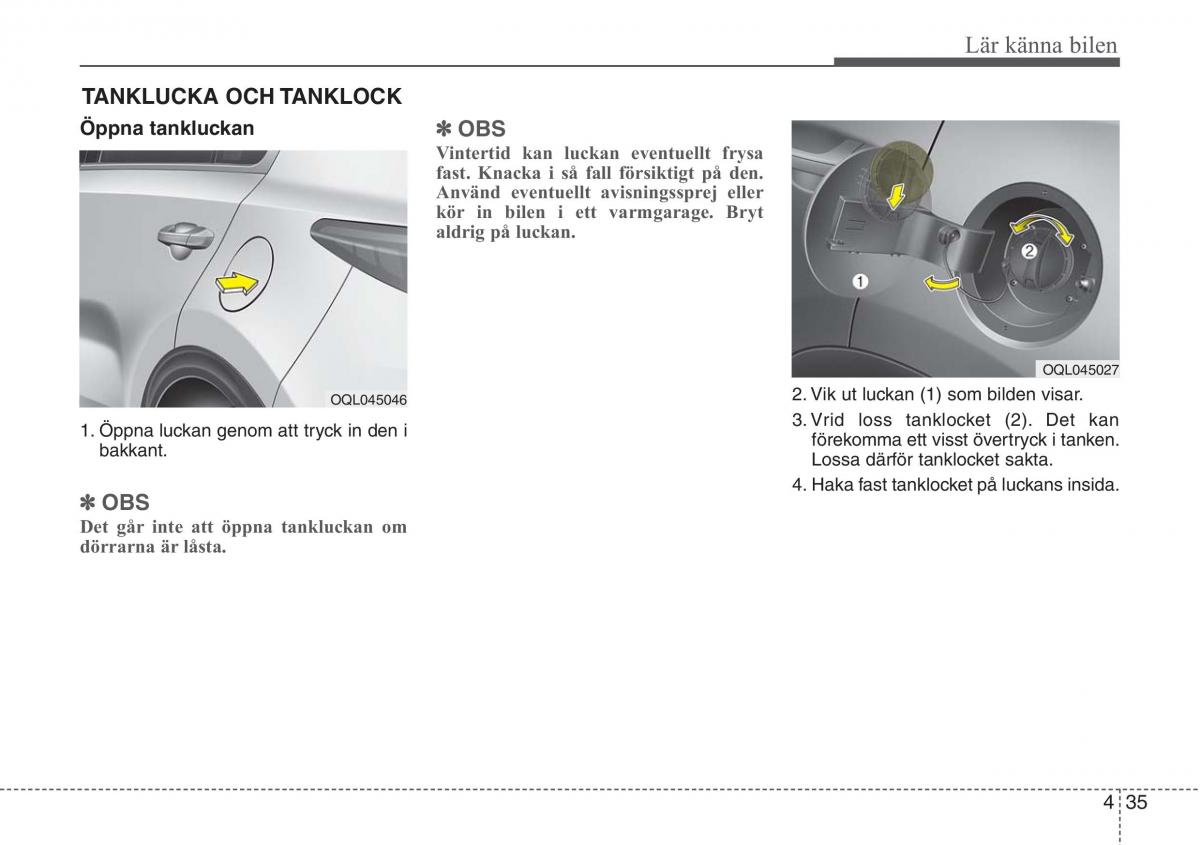 KIA Sportage IV instruktionsbok / page 125