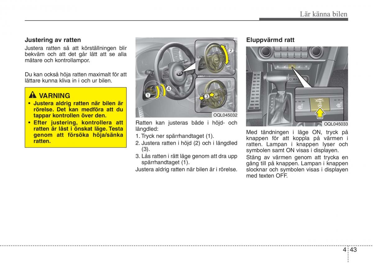 KIA Sportage IV instruktionsbok / page 133