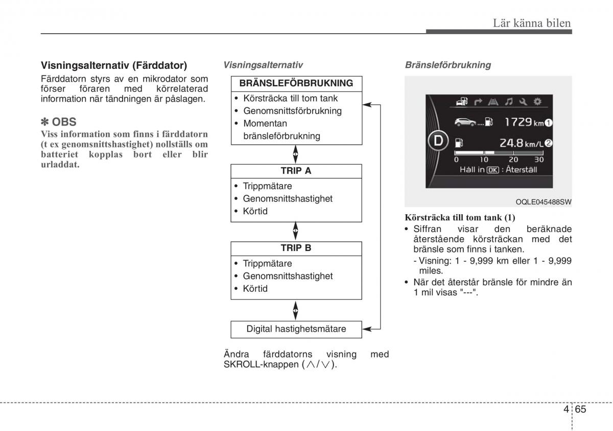 KIA Sportage IV instruktionsbok / page 155