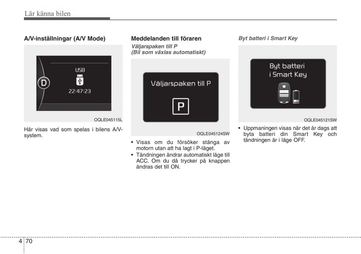 KIA Sportage IV instruktionsbok / page 160