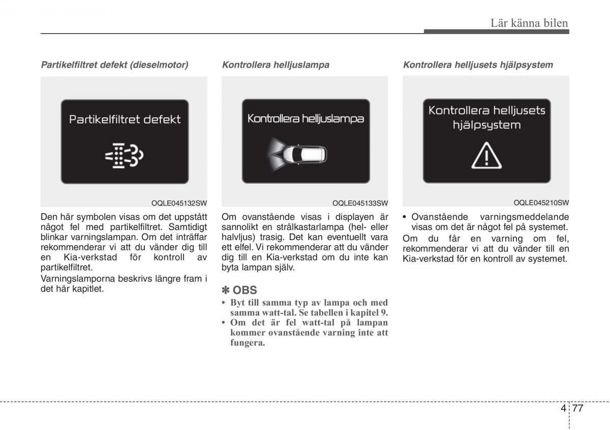 KIA Sportage IV instruktionsbok / page 167