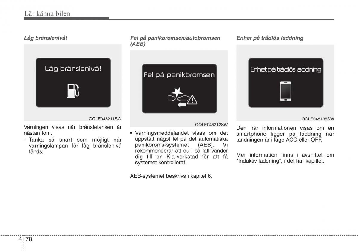 KIA Sportage IV instruktionsbok / page 168