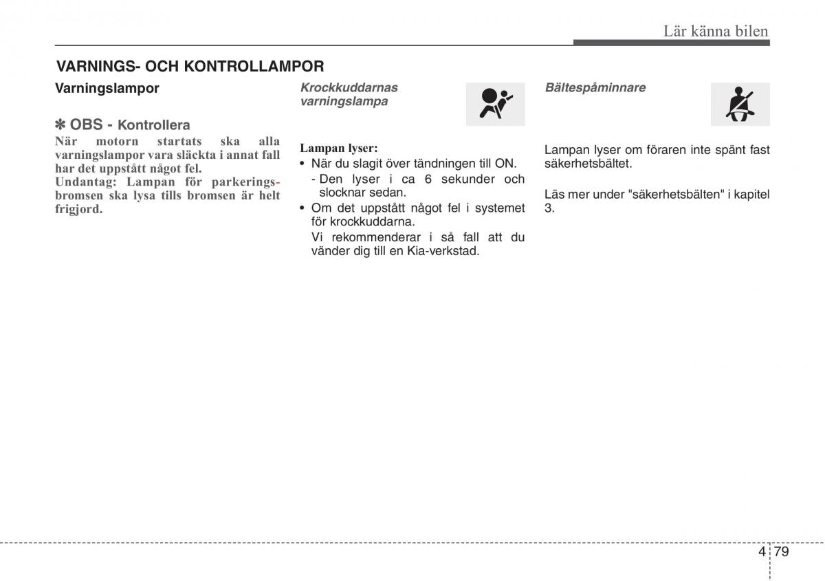 KIA Sportage IV instruktionsbok / page 169