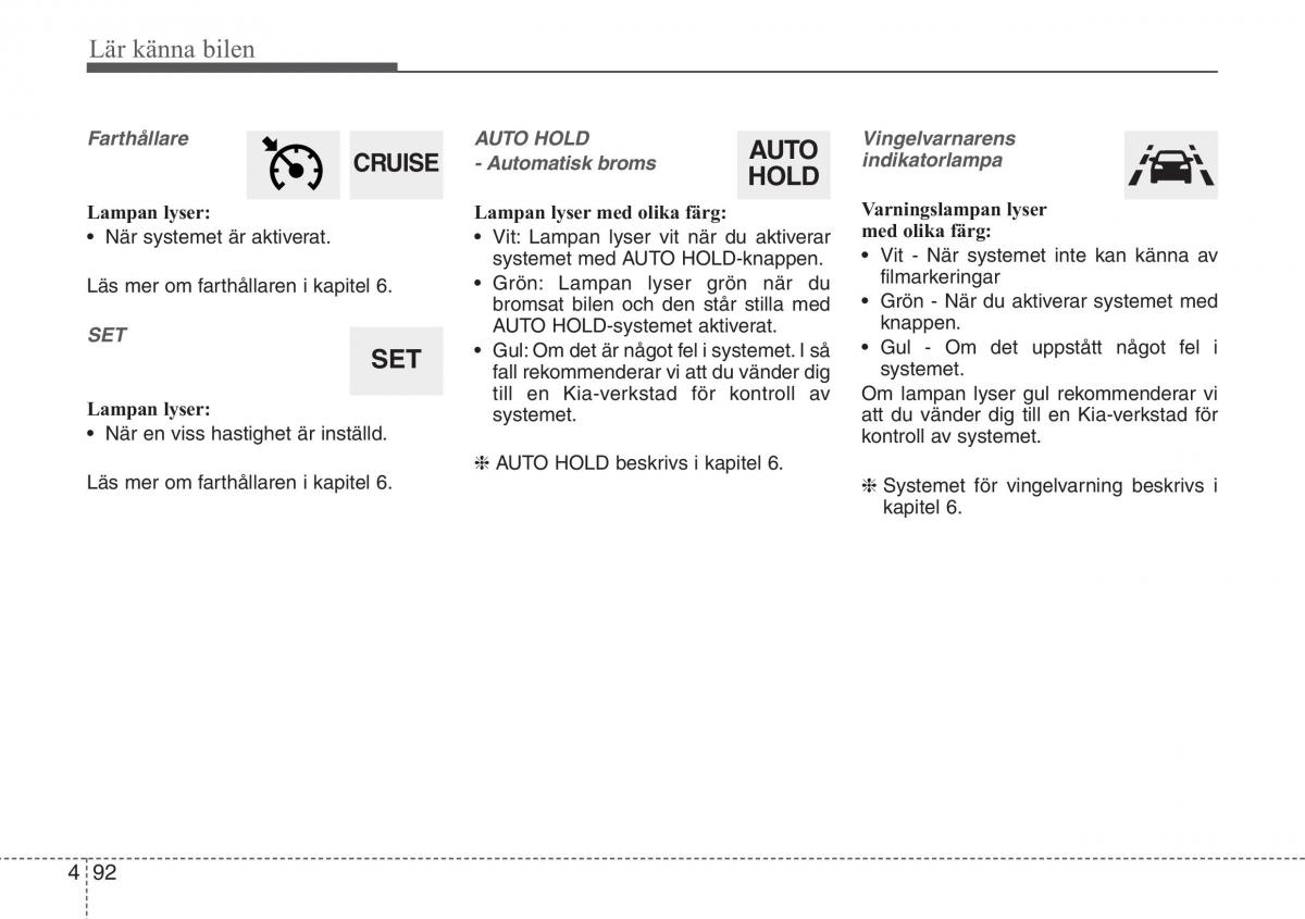 KIA Sportage IV instruktionsbok / page 182