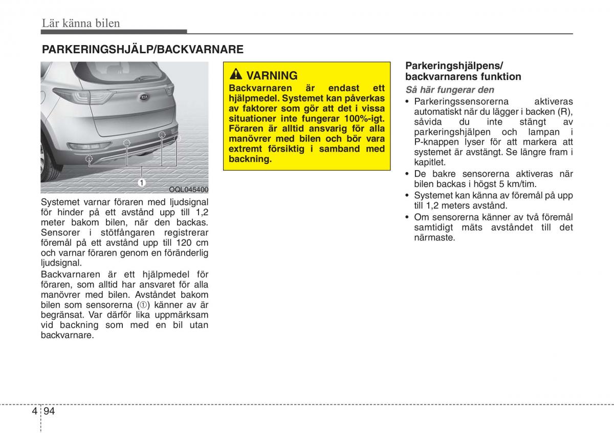 KIA Sportage IV instruktionsbok / page 184