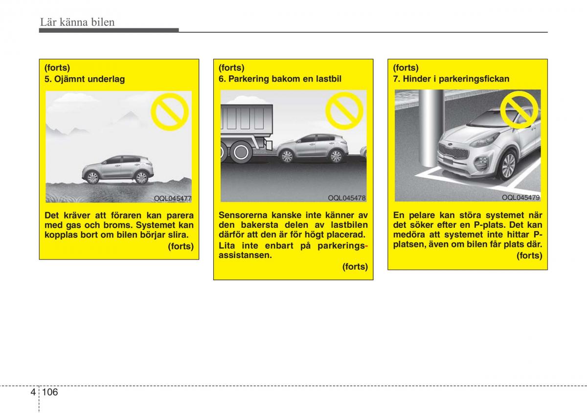 KIA Sportage IV instruktionsbok / page 196