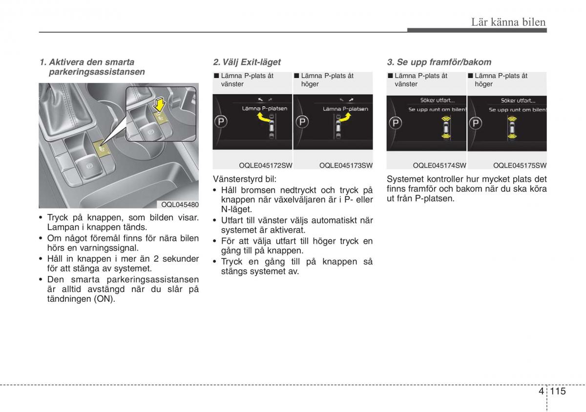 KIA Sportage IV instruktionsbok / page 205