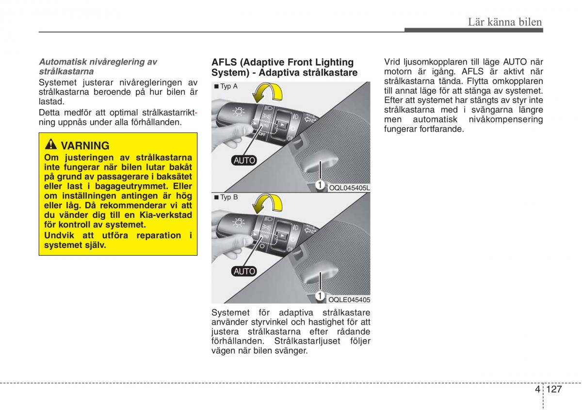 KIA Sportage IV instruktionsbok / page 217