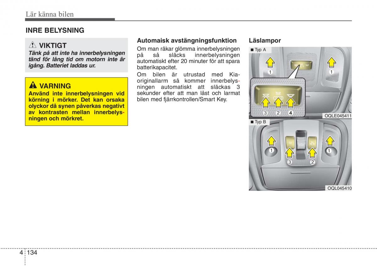 KIA Sportage IV instruktionsbok / page 224