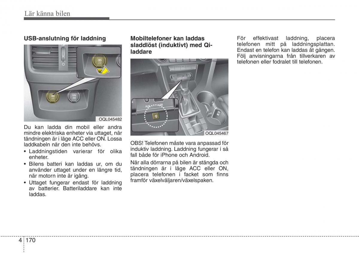 KIA Sportage IV instruktionsbok / page 260