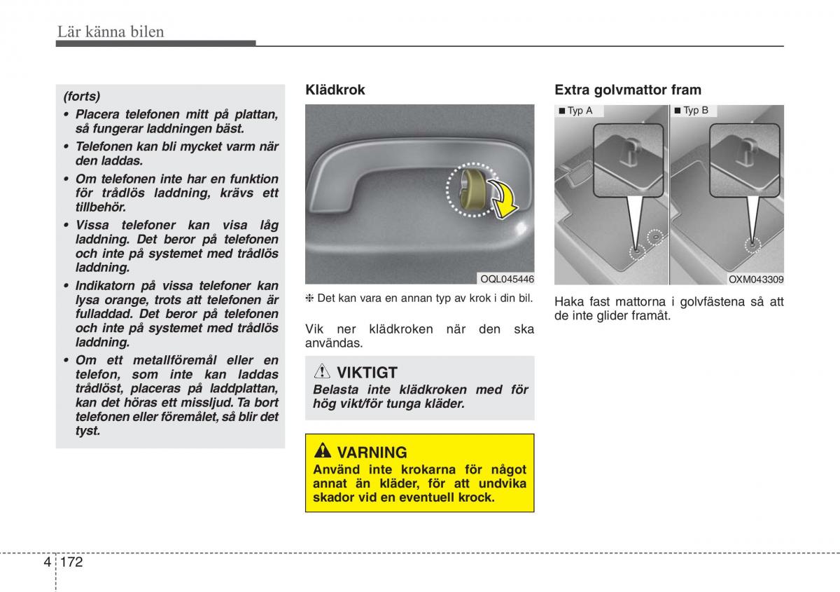 KIA Sportage IV instruktionsbok / page 262