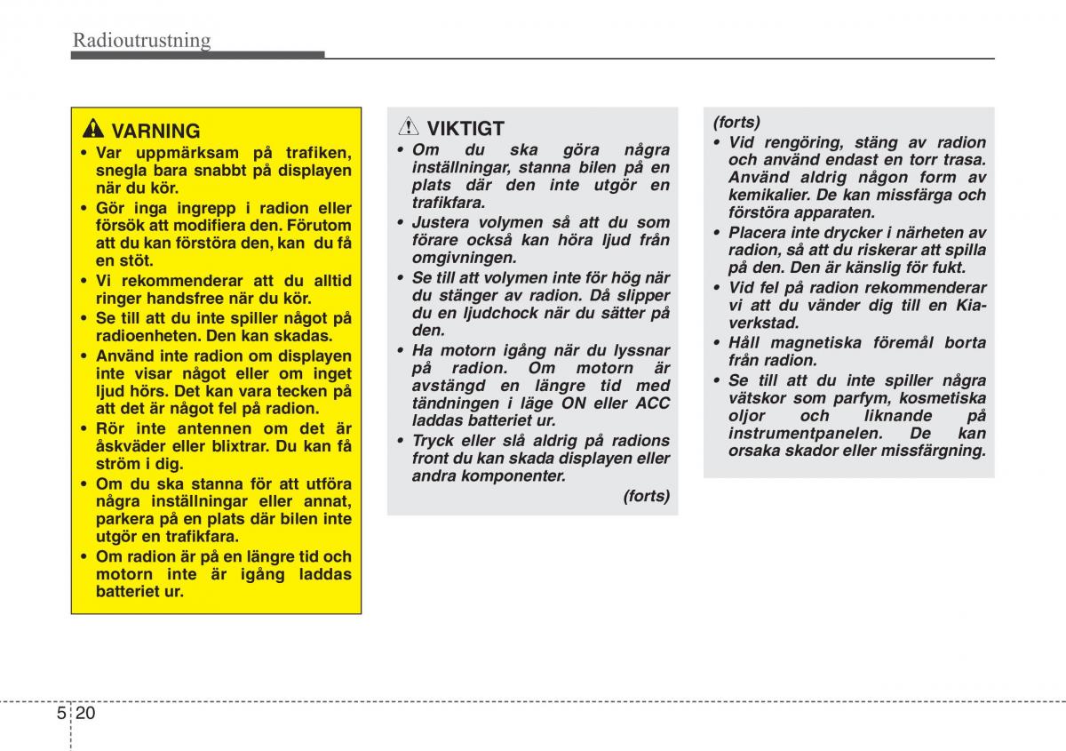 KIA Sportage IV instruktionsbok / page 285